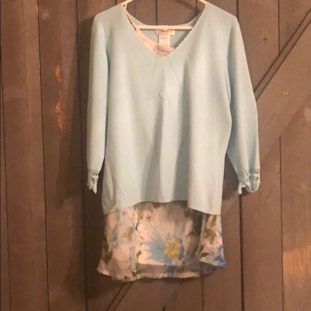 Think SPRING! Chadwicks skirt and sweater